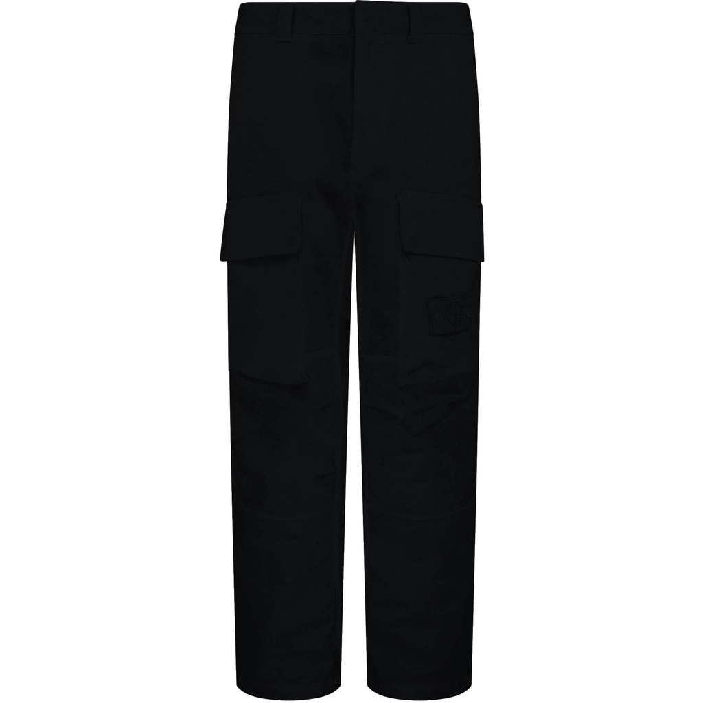 Stone Island Ghost Piece Cargo Trousers - Nero V0029
